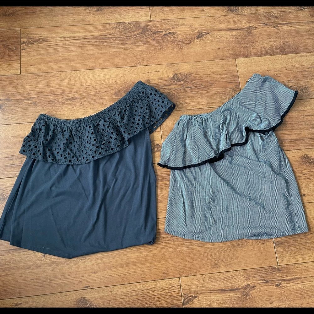 2 Loft one shoulder tops - S